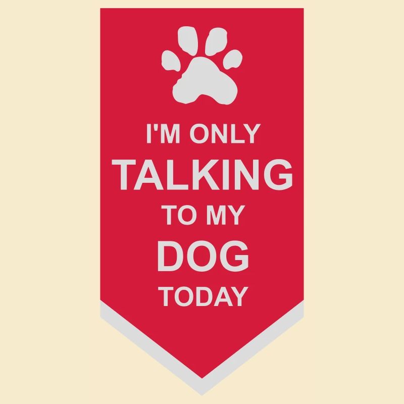 only talking to dog