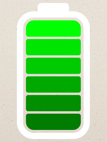 FULL BATTERY - White