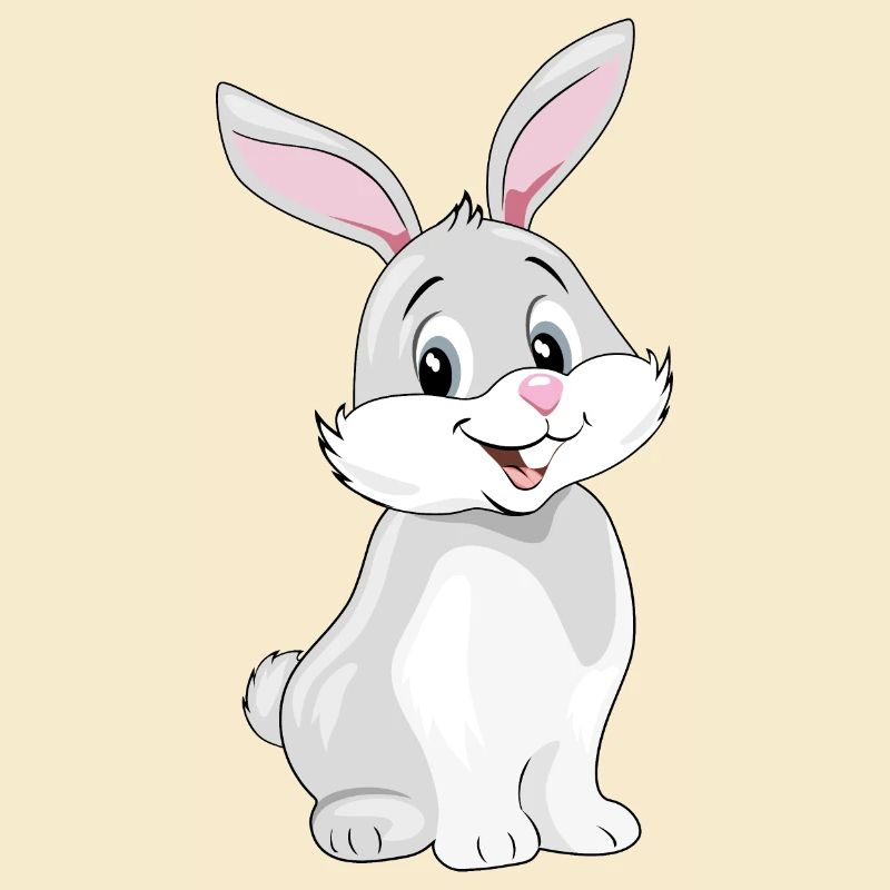 Cute smiling rabbit