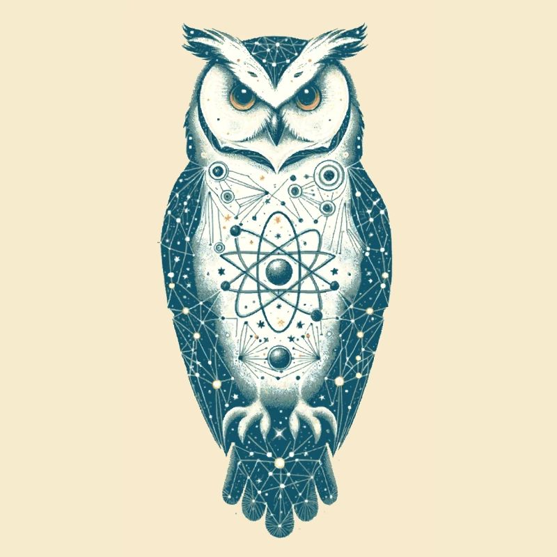 Hibou dans l’espace | L’univers dans la chouette