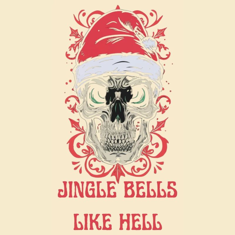 Conception de crâne de Noël : Jingle Bells comme l’enfer