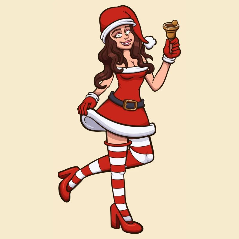 Weiblicher Weihnachtsmann