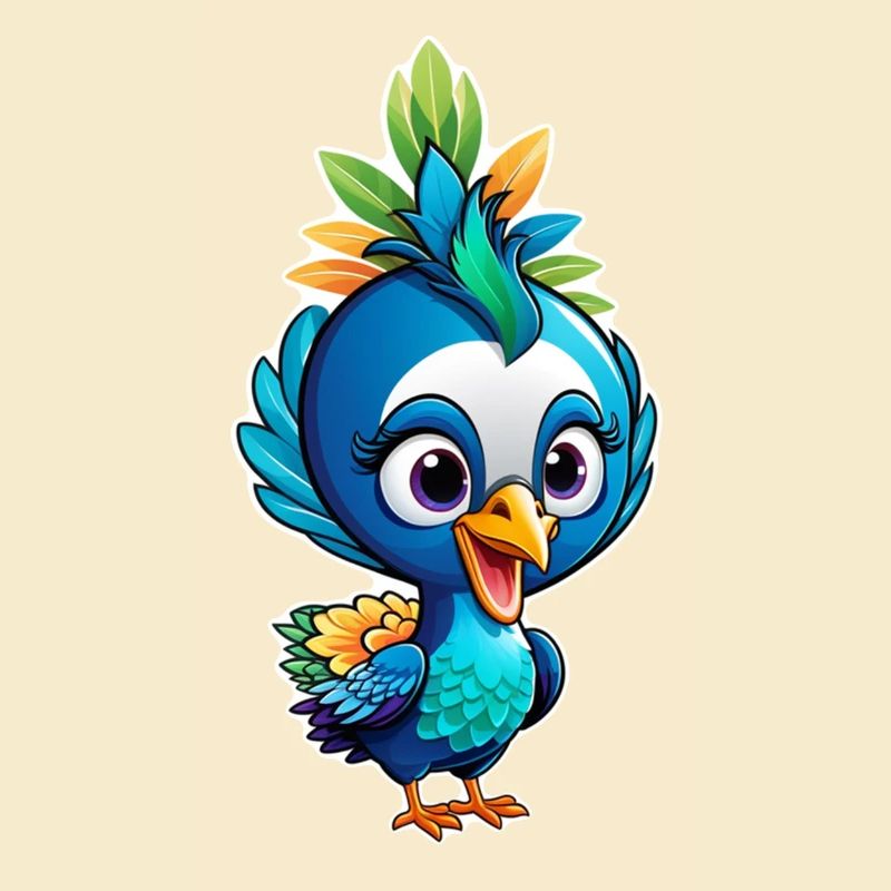 mignon petit paon