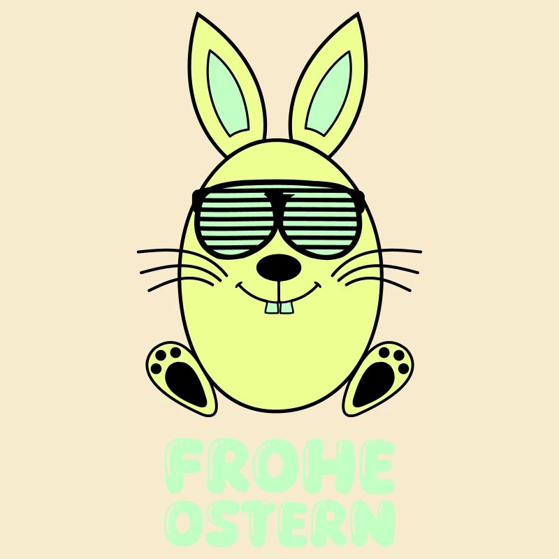 frohe ostern hase