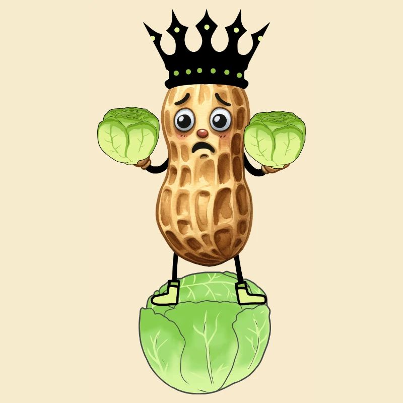 Peanut Cabbage Vegetable King Cabbage Funny