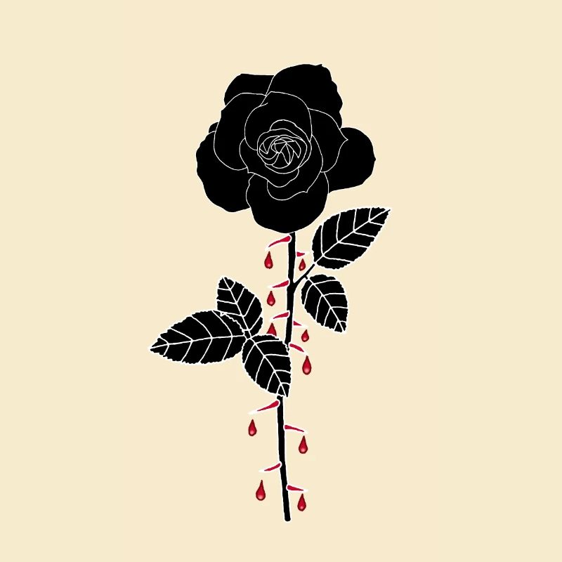 Blutige Rose