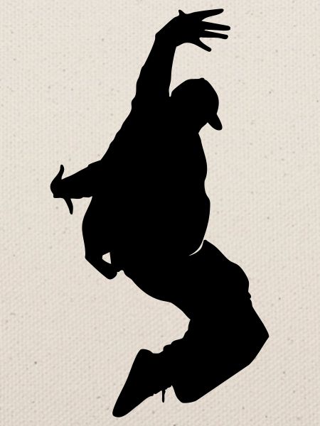B-Boy Silhouette – Breakdance Freeze