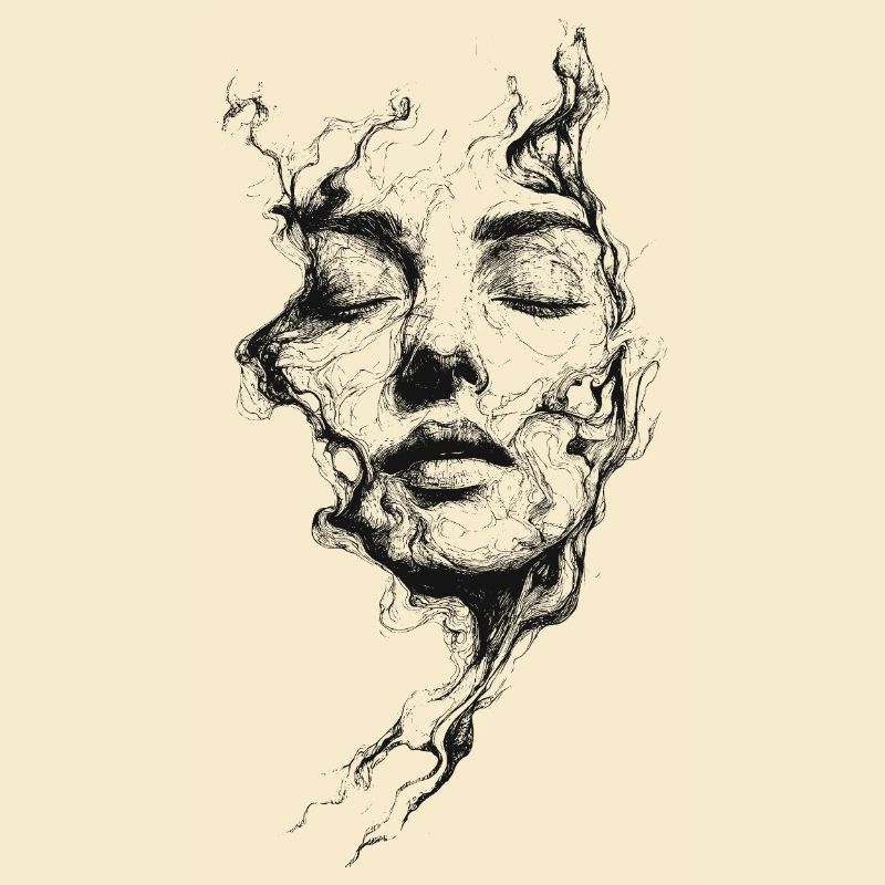 Graphisme d’art du sommeil