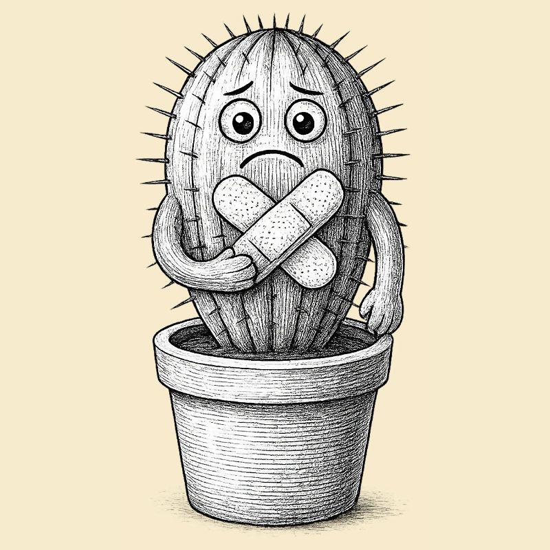 Bandaged Sad Cactus