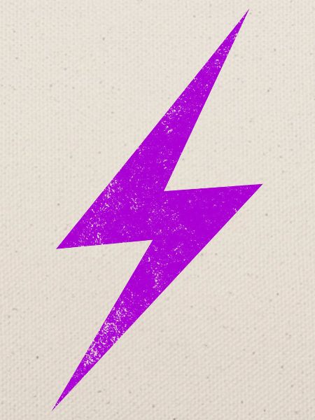 Neonlila Blitz Grafik
