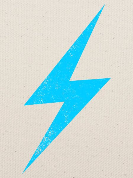 Neonblitz Blau Lightning Motiv