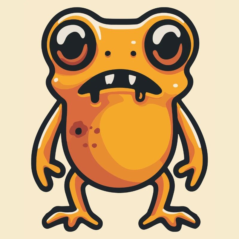 Frosch Halloween Comic Zombie