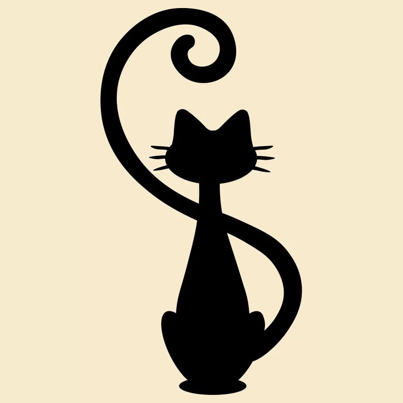 Katze - Chat - Cat - Silhouette