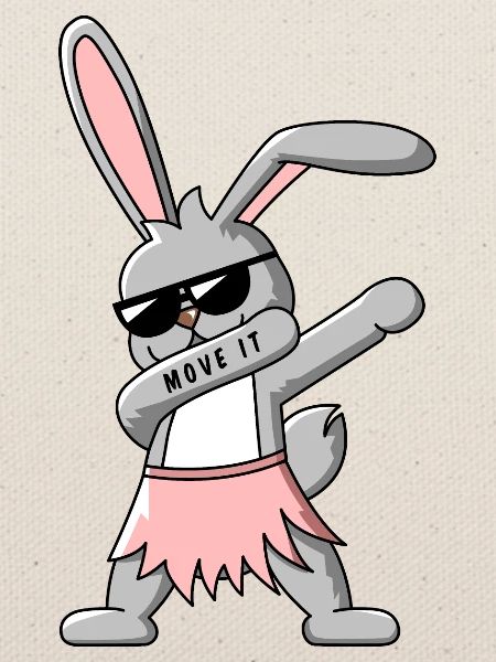 Dab Dance Hase T-Shirt Design