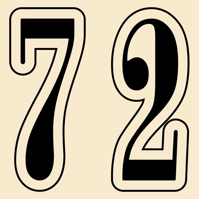 72 Zahl Symbol