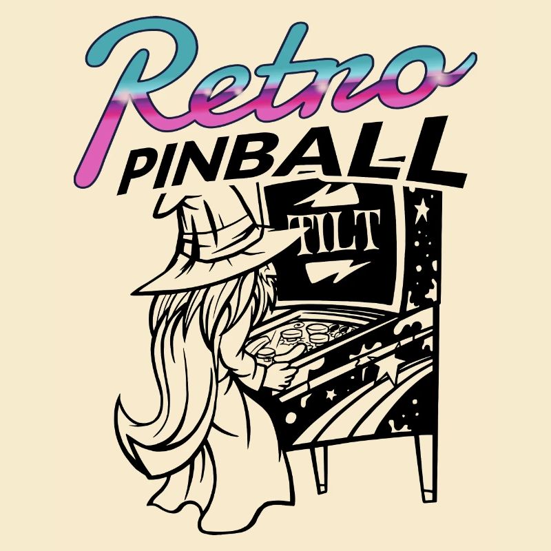 Pinball Retro Arcade Flipper Wizard Extra Ball
