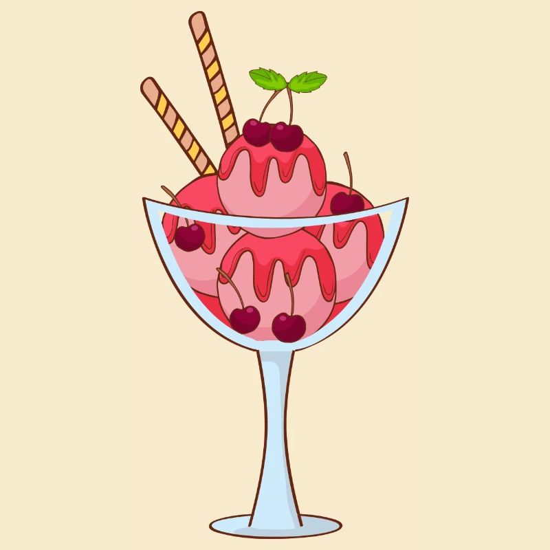 Eis Speiseeis Eiskrem Eiscreme Kugeleis Eisbecher