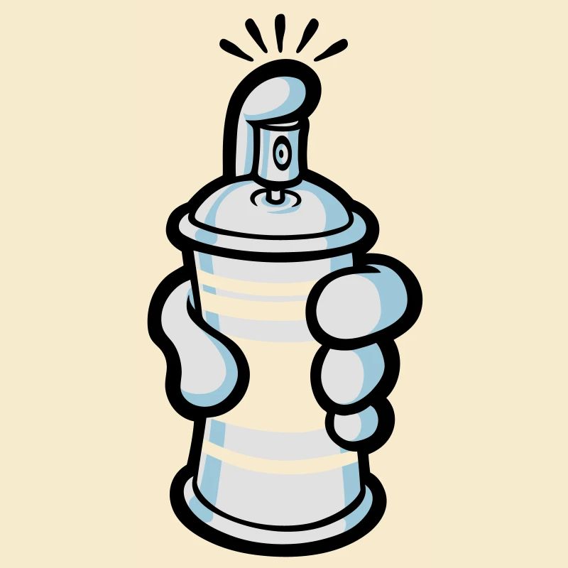 Cartoon paint spray