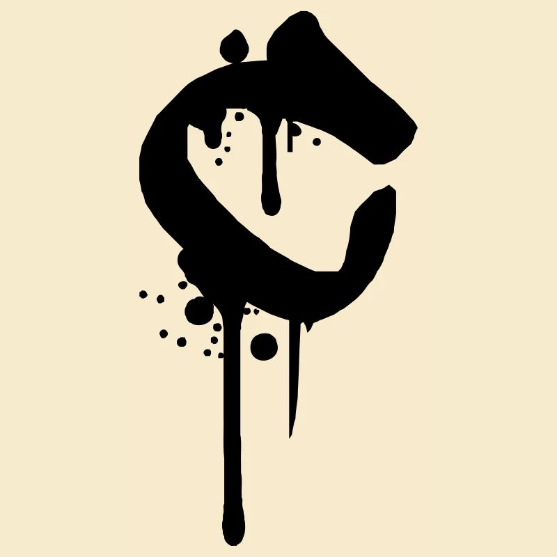 C graffiti gouttes aspersion de sang Farbklex
