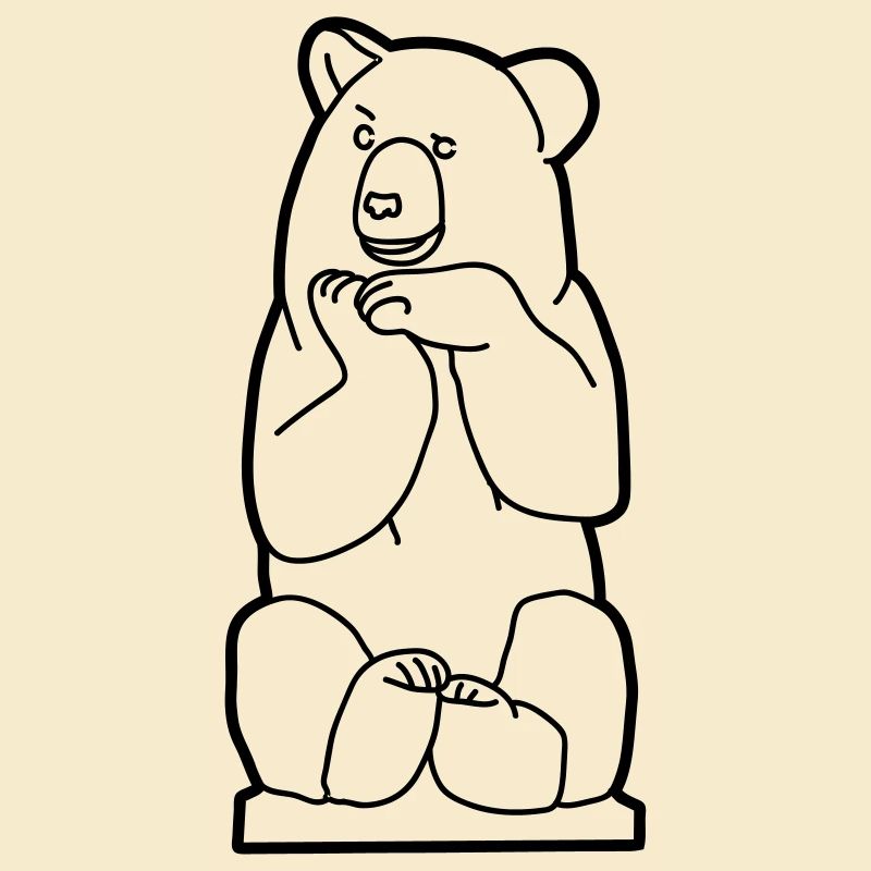 Berliner Bär, sitzend