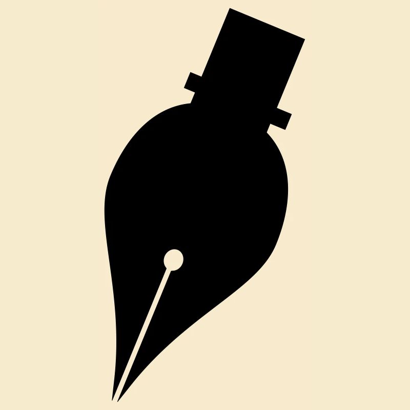 Writing pen or ink pen logo for writer