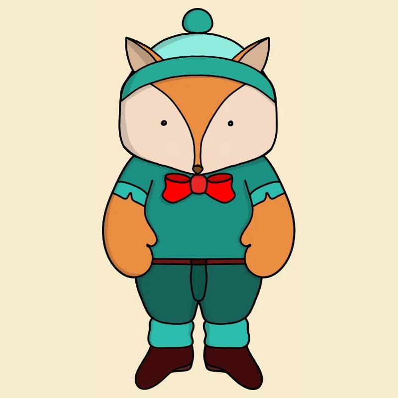 Renard vert mignon