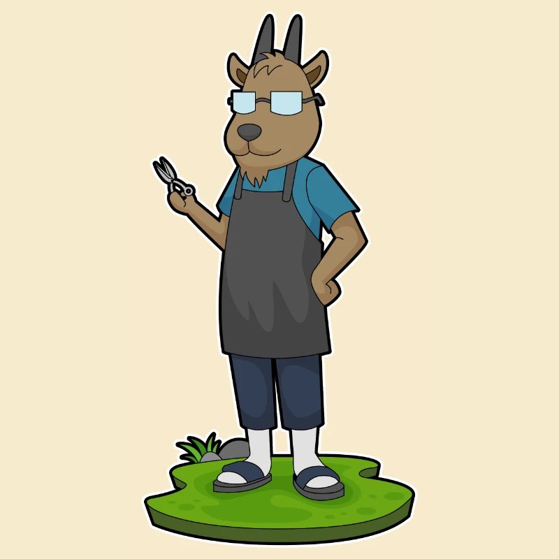 Coiffeur de chèvre Ciseaux