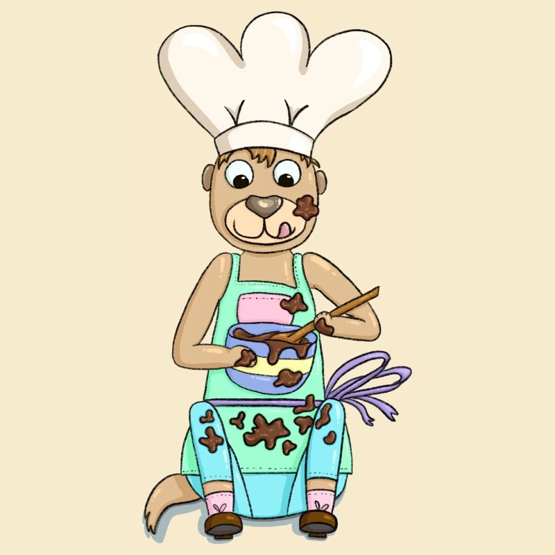 Erdmännchen backt Schokokuchen