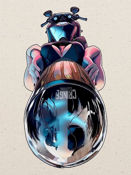 Cyber Biker Reflection