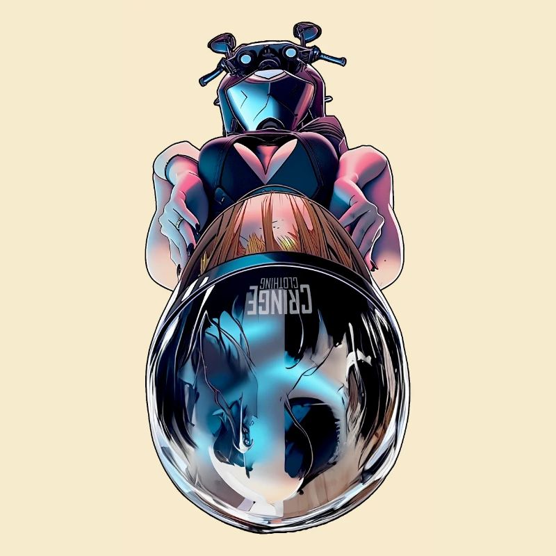 Cyber Biker Reflection