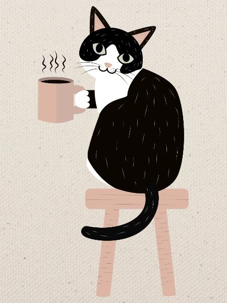 Kaffeepause Katze