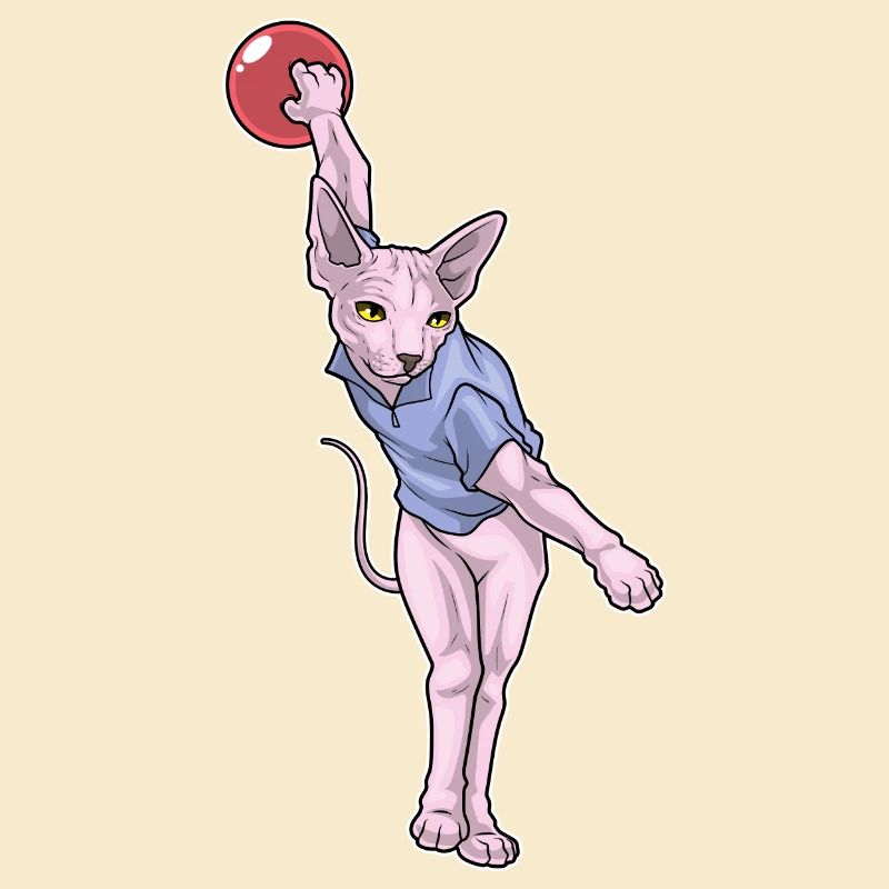 Sphynx Cat Bowling Boule de bowling