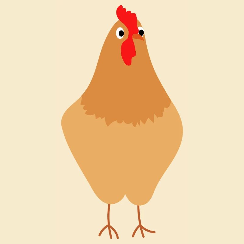 Poulet effrayant mignon - Idée cadeau