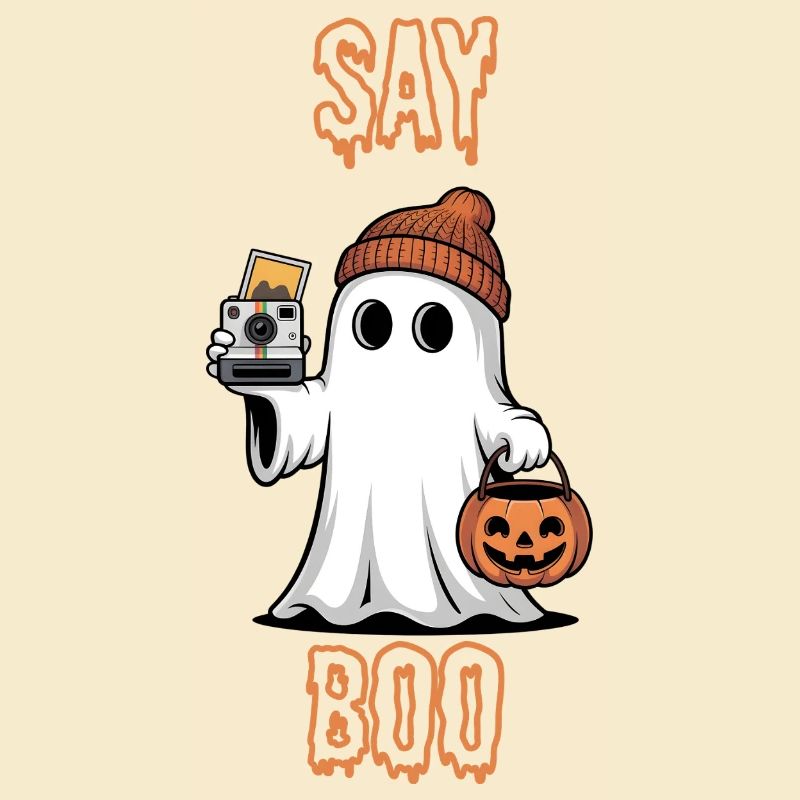 Cuddly Halloween Ghost Camera