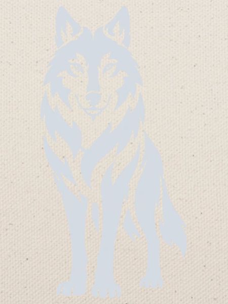 Wolfs Silhouette Kontrastdesign