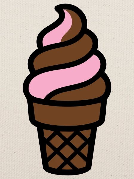 Softeis Eiswaffel Logo