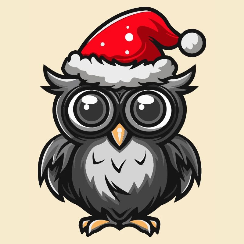 Eule Weihnachten