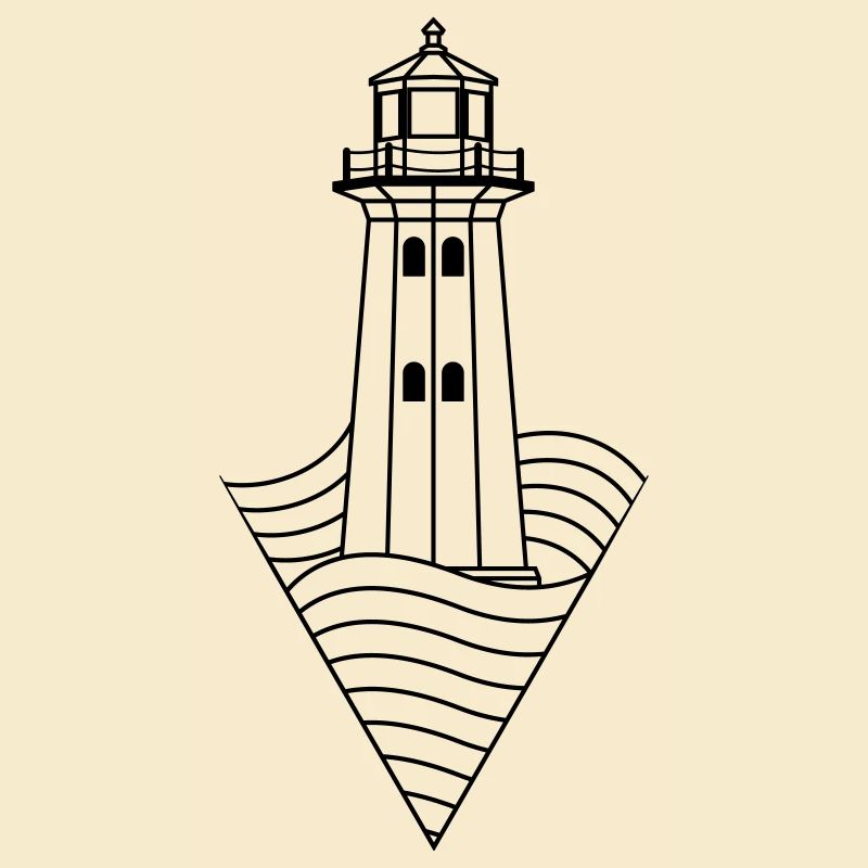 lighthouse symbol icon