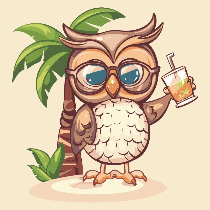Eule Sommer Urlaub