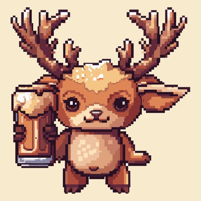 Hirsch Bier Pixel