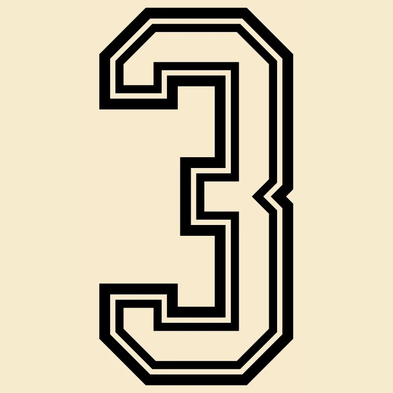 3 Zahl symbol