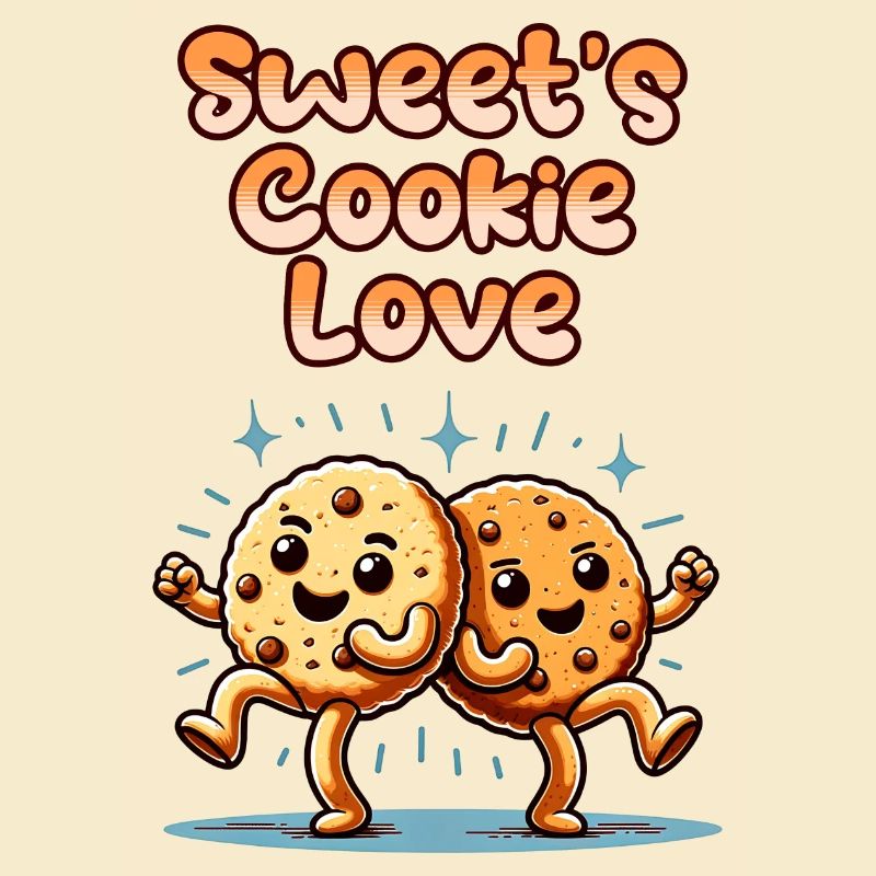 Biscuits mignons Biscuits sucrés Amour danser