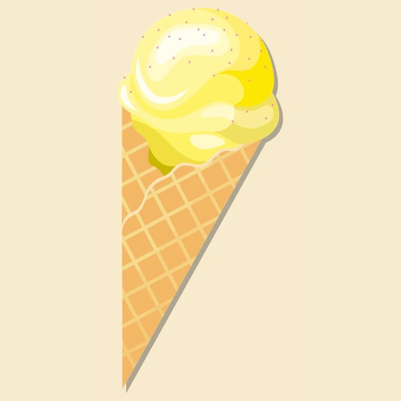 Kugel Vanille Eis Geschenk Idee