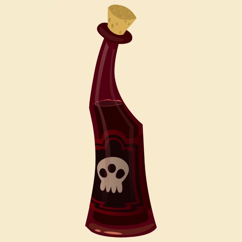 Flasche mit Gift