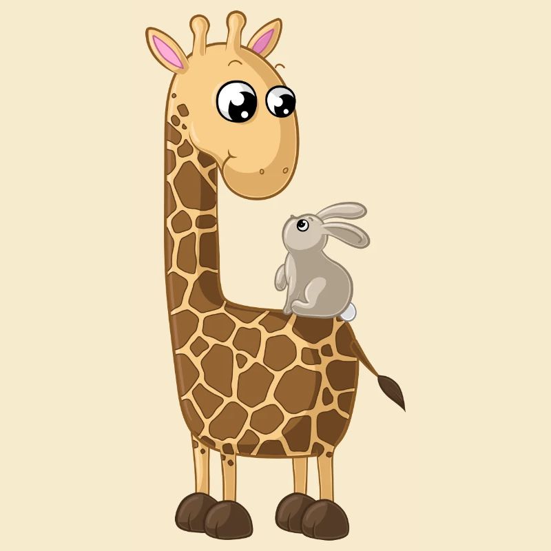 Glückliche Comic Giraffe