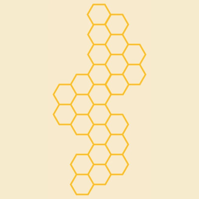 contour version honeycomb pattern