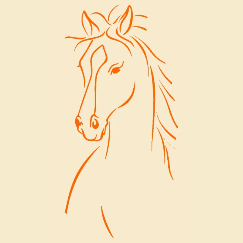 Silhouette de Cheval Élégant