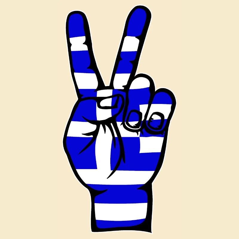 Greece Flag Peace Victory Symbol