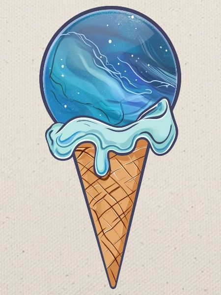 Eis-Planet Neptun