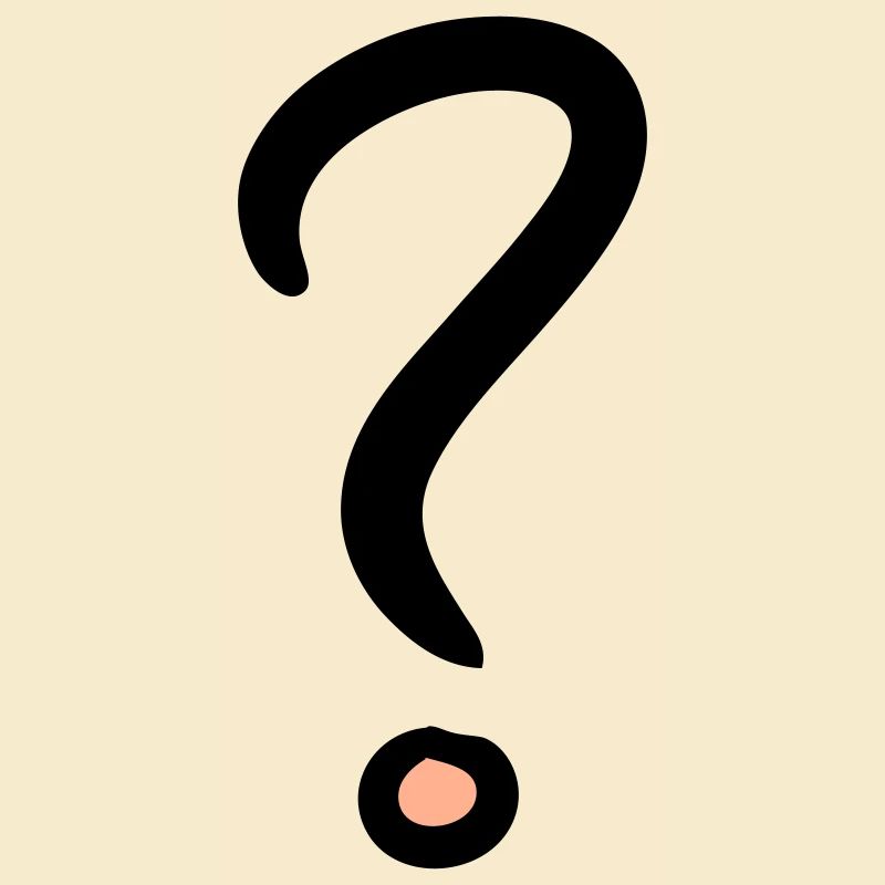 Question Mark Symbol, Punctuation Vector Drawing
